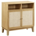 thumbnail image 1 of Llinc Store Storage Cabinet with Natural Rattan Decorated Buffet Cabinet, Rattan Cabinet with Adjustable Shelf, Sideboard for Living Room,Kitchen,Hallway,2 doors, storage, Natural, 1 of 6