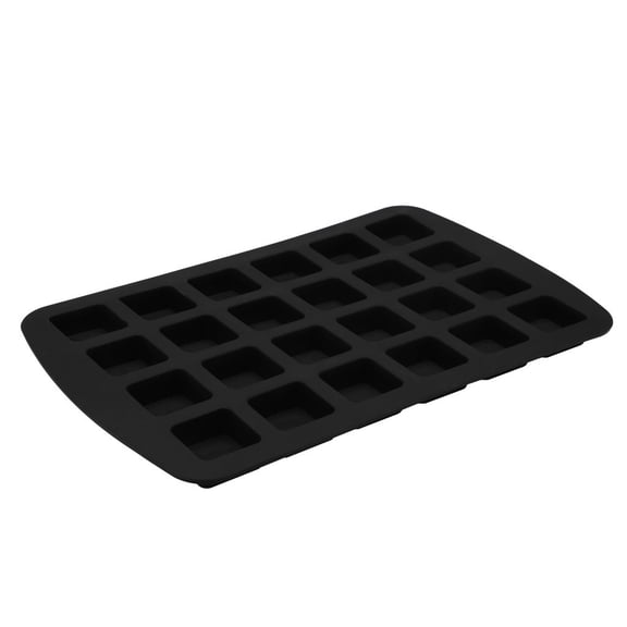 Lloopyting Brownie cutter tool Brownie cutter square Brownie cutter Cupcakes Cake Make 24-Cavity Silicone Brownie Squares Baking Mold Chocolate Mold Bakeware