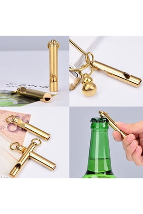 Church Key Bottle Opener Church Key Opener Green Church Key Can Opener Home Opener Can Opener Whistle Bottle Chain Keyring Key Opener Double Portable Tool Function KitchenDining & Bar Gold