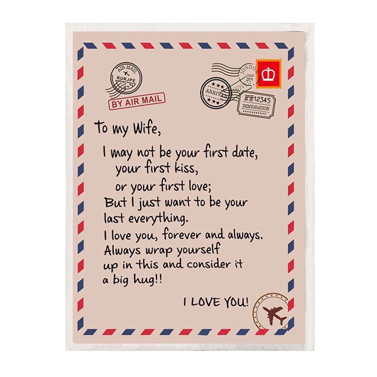 Lloopyting Clearance Comforter Blankets Daughter Gift Letter Hug Blanket For Daughter Son Gift