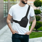 Lloopyting Clearance Crossbody Bags For Women Mini Shoulder Bag Neutral 3C Digital Device Small Water Proofing Casual Mobile Waist Bag Suitable For Travel And Outdoor Hiking Sling Bag Tool Bag Black