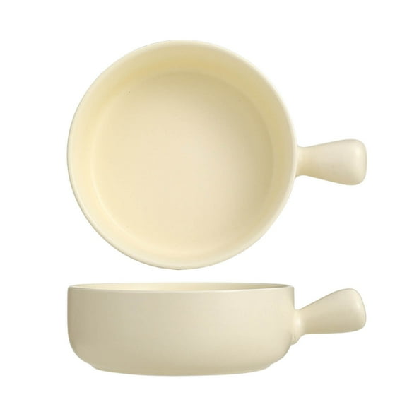 Lloopyting Clearance Dish Set Plates And Bowls Sets Baked Rice Bowl Wind with Handle Baking Baking Bowl Pasta Plate Simple Household Cutlery Soup Noodle Bowl Bowl Kitchen Gadgets