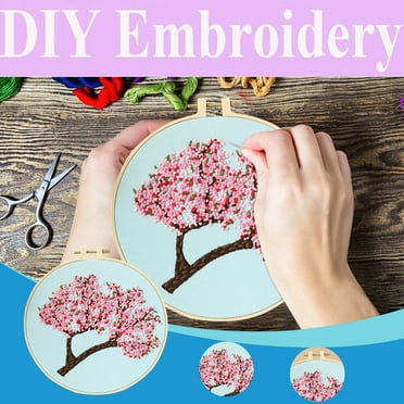 Lloopyting Clearance Embroidery Kit Sewing Kit Full Range Of Embroidered Cross-Stitch Embroidered Fabrics with Floral Kits Cross Stitch Kits School Supplies 21*17*2cm