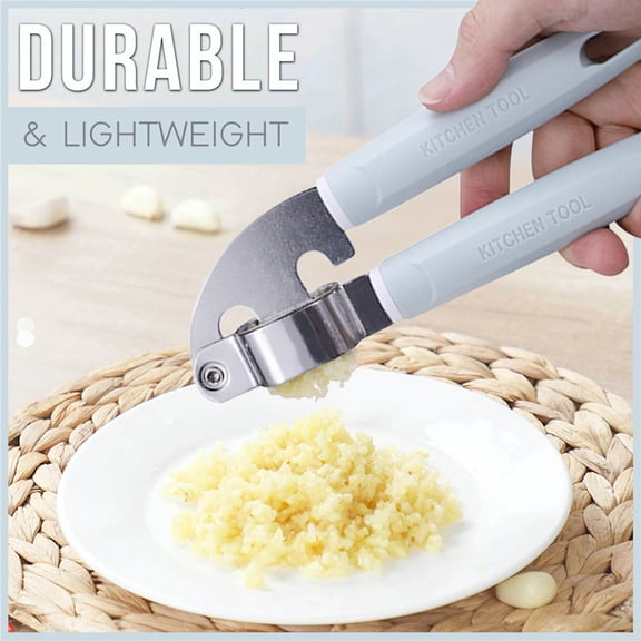 Lloopyting Clearance Garlic Press Potato Masher Stainless Steel Home Kitchen Mincer Tool Garlic Press Crusher Squeezer Masher Kitchen Gadgets Blue
