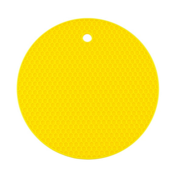 Lloopyting Clearance Placemats Desk Mat Details About Heat Resistant Round Silicone Pot Placemat Non Slip Bowl Pads Kitchen Gadgets Yellow