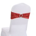 thumbnail image 1 of Lloopyting Clearance Ribbon Chair Covers Holiday Party Decorative Chair Cover Bow Back Flower Elastic Bandage Sequin Bandage Home Decor Room Decor 16*16*2cm, 1 of 4