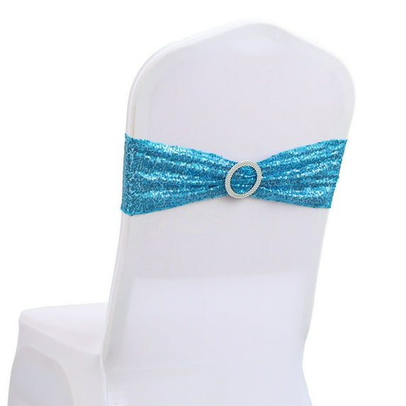 Lloopyting Clearance Ribbon Chair Covers Holiday Party Decorative Chair Cover Bow Back Flower Elastic Bandage Sequin Bandage Home Decor Room Decor 4*4*2cm
