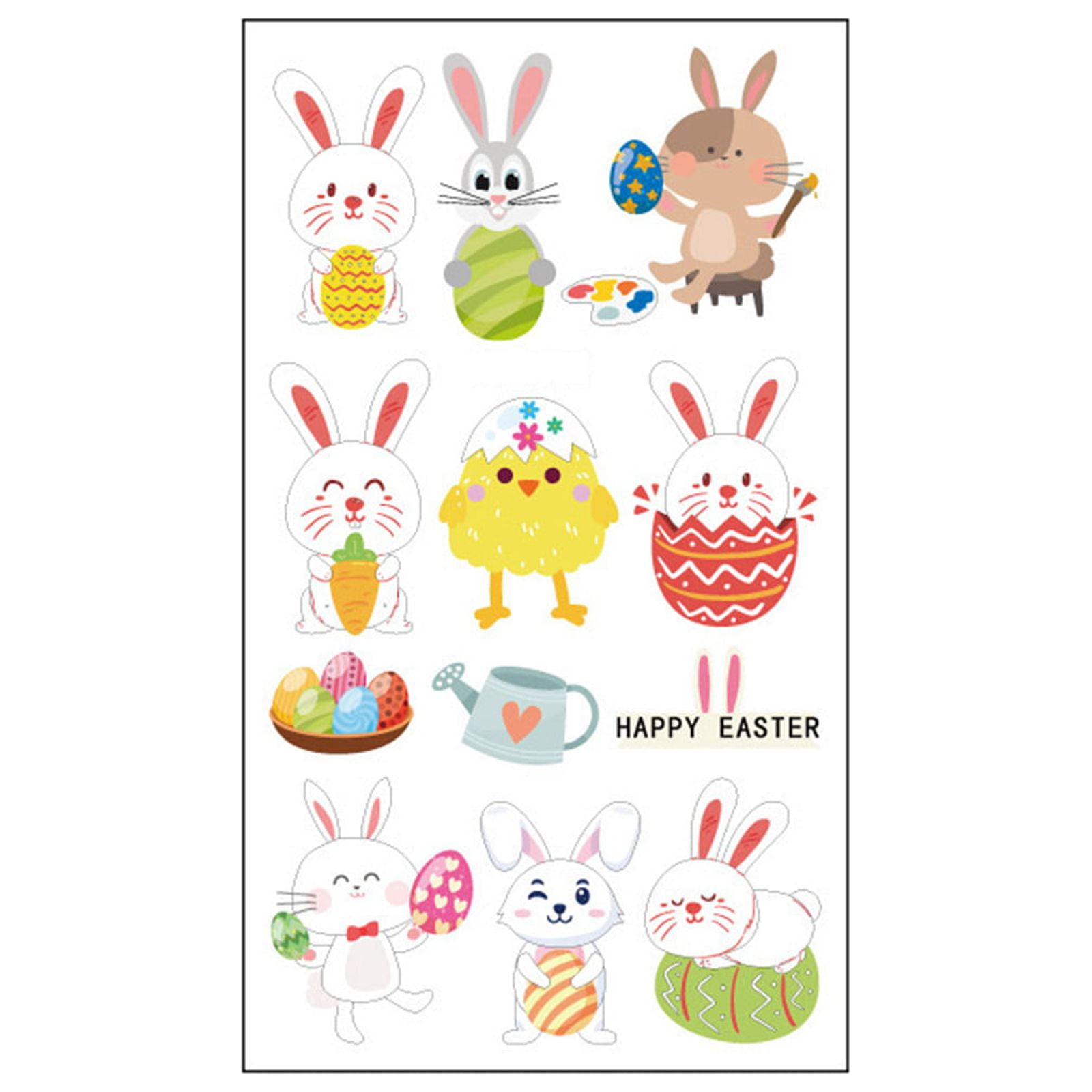 Lloopyting Clearance Tattoo Cover Up Patch 1 Sheet Easter Sticker Body ...