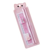 Lloopyting Cute Stationery Set Pencil Eraser Ruler Sharpener School Supplies Set for Children, Gifts for Birthdays, Anniversaries, And Christmas Office Supplies School Supplies 22*7*1cm