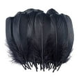 thumbnail image 1 of Lloopyting Feathers Fake Flowers Diy Big Floating Feathers Feather Floating Hair Craft Decoration Wedding Feather Office Supplies School Supplies Black 23*15*1cm, 1 of 2