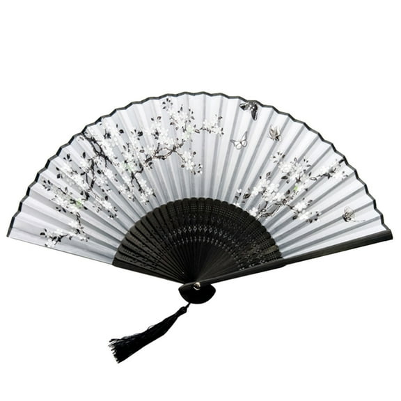 Lloopyting Folding Fans Handheld Fans Bamboo Fans Women'S Hollowed Bamboo Hand Holding Fan Room Decor Home Decor 21*10*1cm