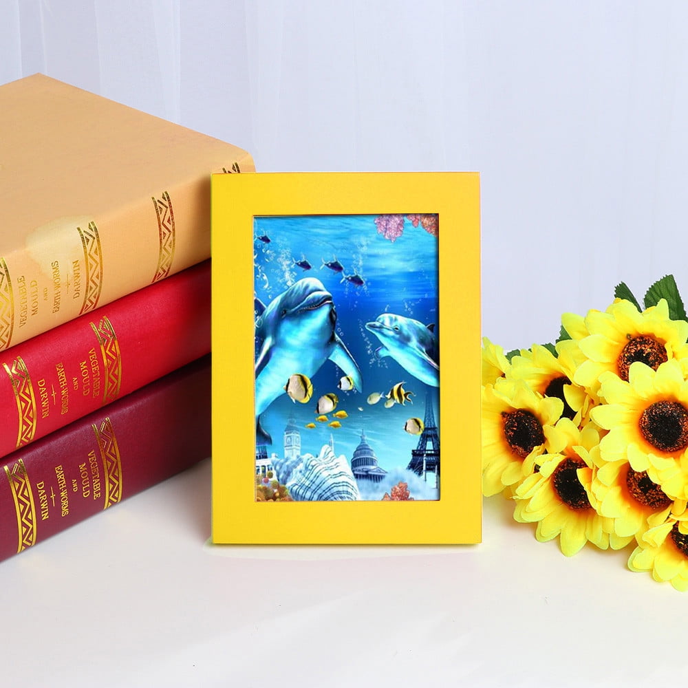 Lloopyting Home Decor Wooden Picture Frame Wall Mounted Hanging Photo ...