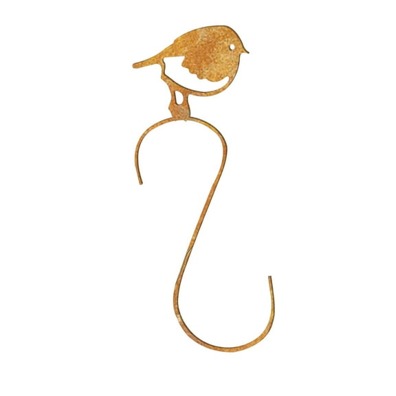 Lloopyting Over The Door Hooks Wallpaper Bird Decoration Metal Silhouette S-Shaped Hook Garden Decoration Hook 36*11*3cm