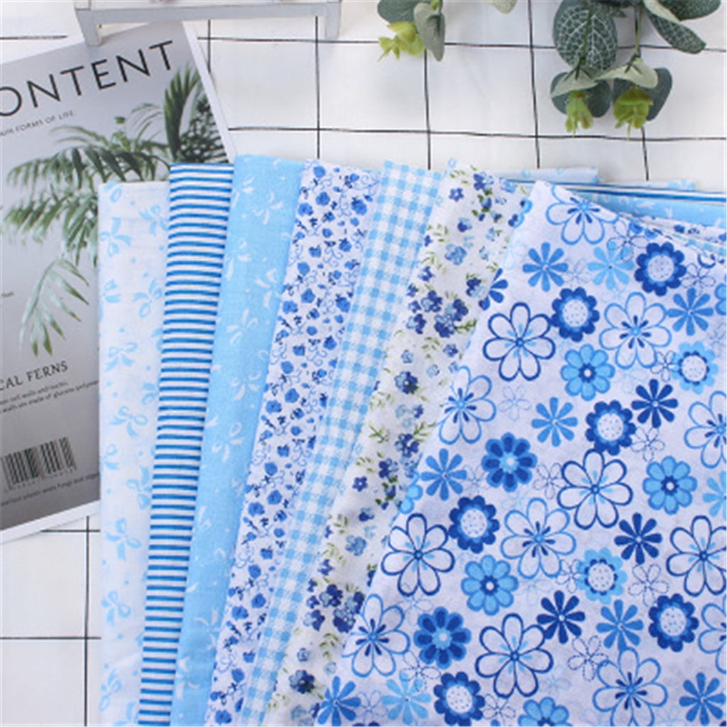 5-Piece Cotton Fabric Bundle - Galaxy Pattern Quilting Squares For DIY Crafts