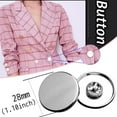 thumbnail image 1 of Lloopyting Safety Pins Clothes Adjustable And Removable Button-Free Button Waist Button Retractable Button Silver 2*2*2cm, 1 of 6