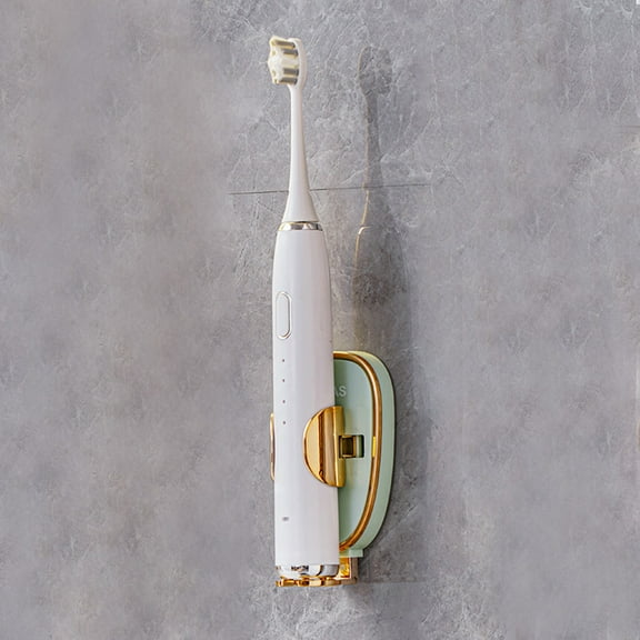 Lloopyting Shower Curtain Hooks Wall Shelves Electric Toothbrush Holder Wall Mounted Shelving Bathroom Holder Bathroom Accessories Bathroom Decor Green 10*7*5cm