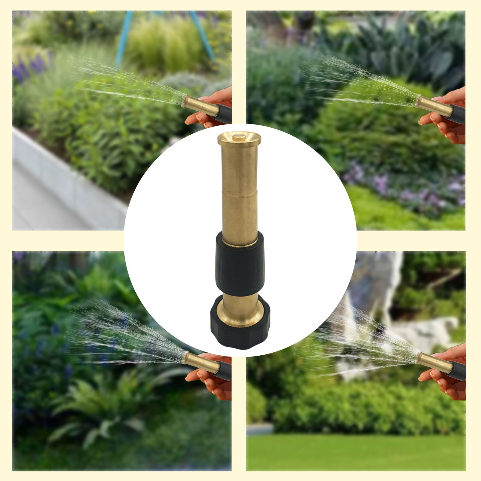 Lloopyting Shower Head Nebulizer 5 Inches Copper Garden Hose High Pressure Spray Nozzle Hose