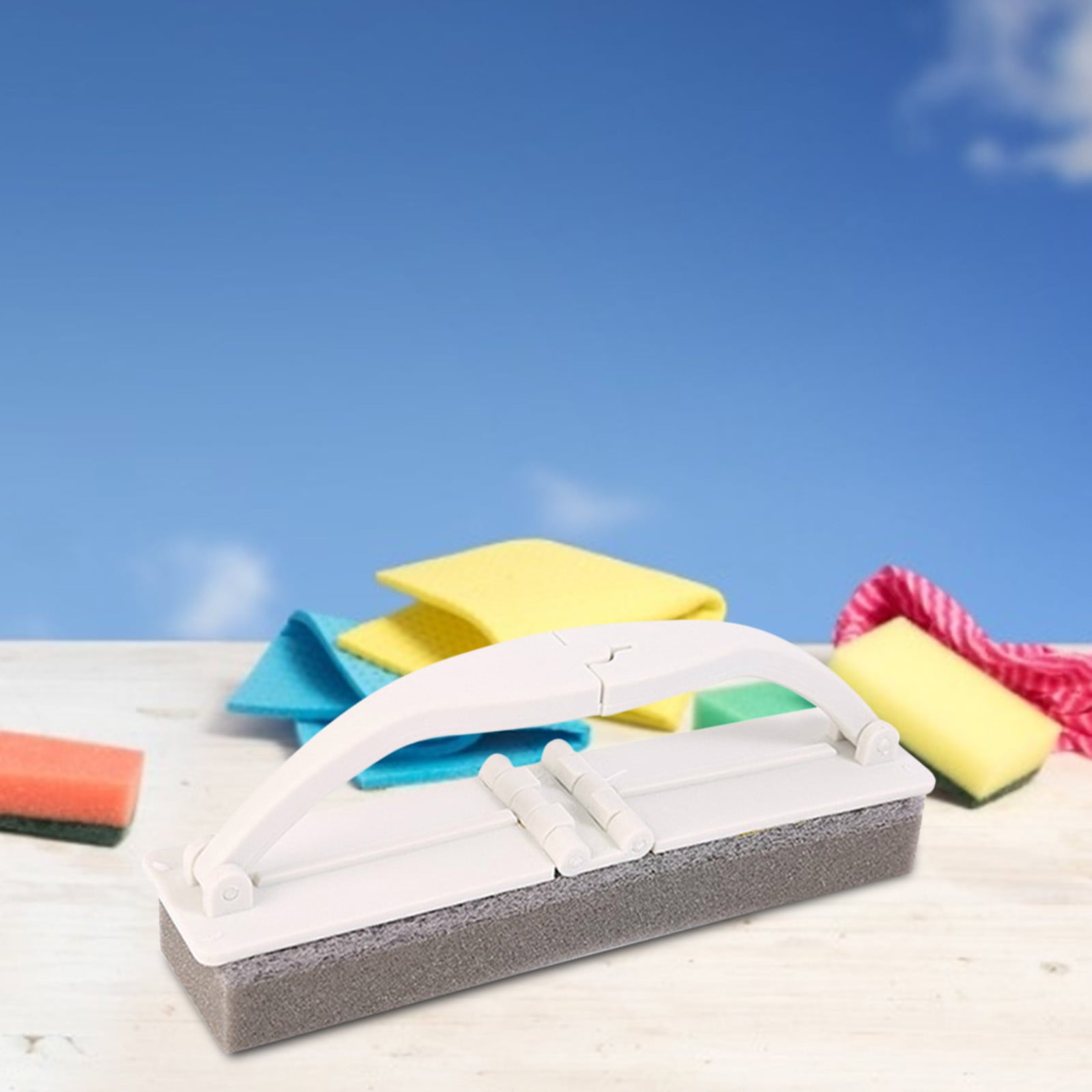 Lloopyting Sponge Mop With Scrub Brush Bucket Sponge Mop Great Value