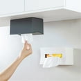 thumbnail image 1 of Lloopyting Tissue box cover Kleenex cube covers Bathroom cube tissue holder Multi-function Desktop Tray Wall-mounted Bathroom Paper Towel Storage Box, 1 of 7