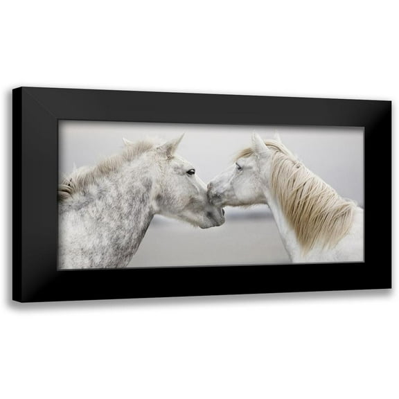 Llovet, Jorge 14x9 Black Modern Framed Museum Art Print Titled - The First Kiss