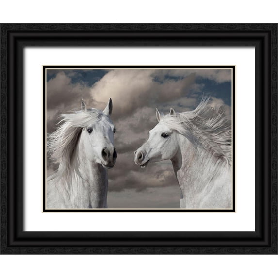 Llovet, Jorge 18x15 Black Ornate Wood Framed with Double Matting Museum Art Print Titled - Close Friends