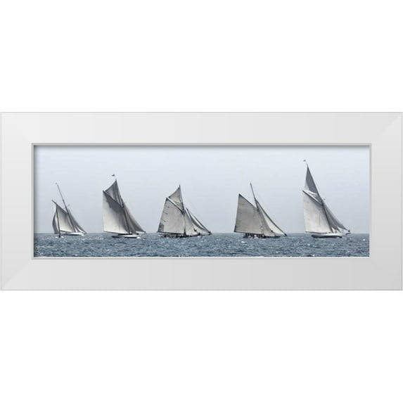 Llovet, Jorge 32x13 White Modern Wood Framed Museum Art Print Titled - First Five
