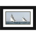 thumbnail image 1 of Llovet, Jorge 32x18 Black Ornate Wood Framed with Double Matting Museum Art Print Titled - Sailing South, 1 of 4