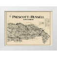 thumbnail image 1 of Lloyd 18x14 White Modern Wood Framed Museum Art Print Titled - Prescott Russell Counties Canada - Lloyd 1923, 1 of 4