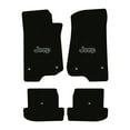 thumbnail image 1 of Lloyd Mats LogoMat Custom-Fit 4PC Carpet Floor Mats for 2018-2025 Jeep Wrangler JL 2-Door, Black, 1 of 4