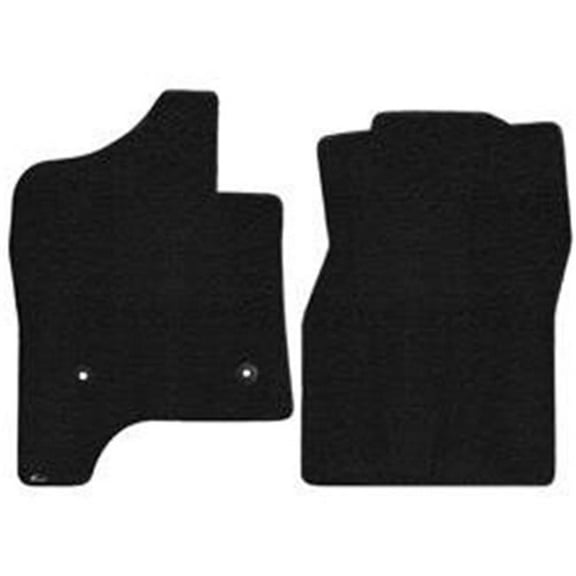 Lloyd Mats 600160 1500 2014-On Silverado Double or Crew Cab Front Ebony Ultimat Plain Mats, 2 Piece