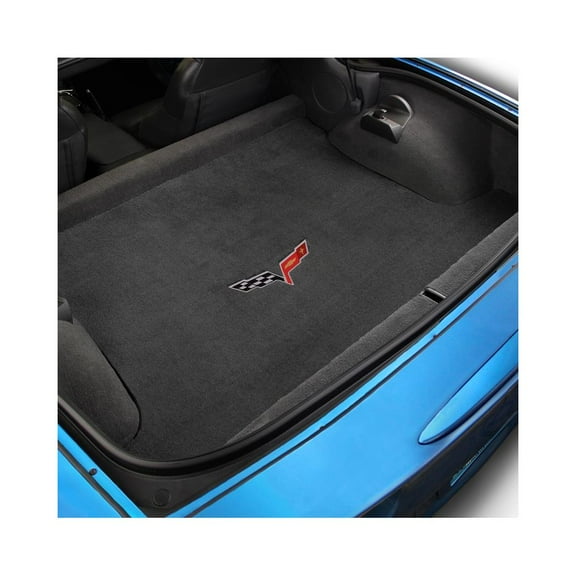 Lloyd Mats 620015 Corvette 2006-2013 Z06 Cargo Ebony Velourtex C6 Logo Mat