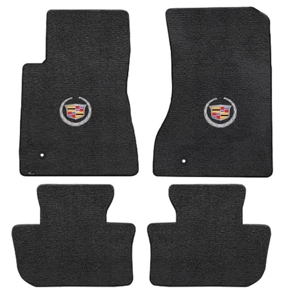 Lloyd Mats CTS 2Wd Coupe 2011-2015 4 Piece Ebony Ultimat Cadillac Logo Mat - Ebony