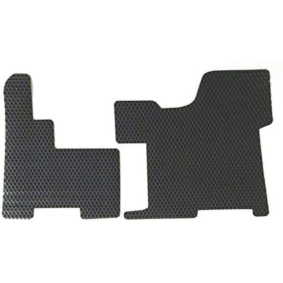 Lloyd Mats Compatible with Most Peterbilt Truck Models (See Description for Years) Stick & Auto Tower 2PC Fronts - Black