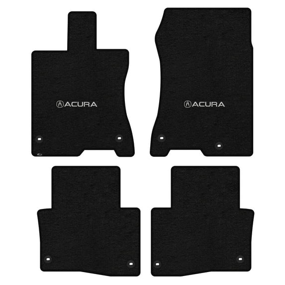 Lloyd Mats Custom Fit Floor Mats for Acura RLX 2014-2016 LogoMat 4Pc Set Charcoal (No Hybrid)