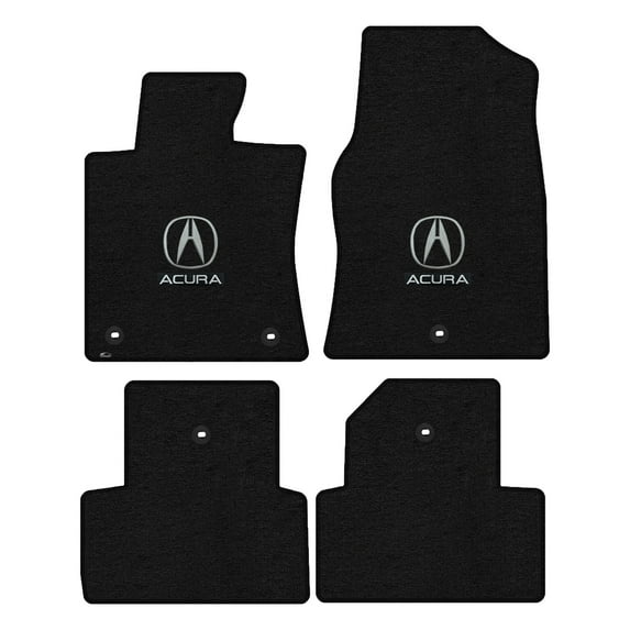 Lloyd Mats LogoMat Custom-Fit 4PC Carpet Floor Mats for 2012-2014 Acura TL, FWD, Charcoal