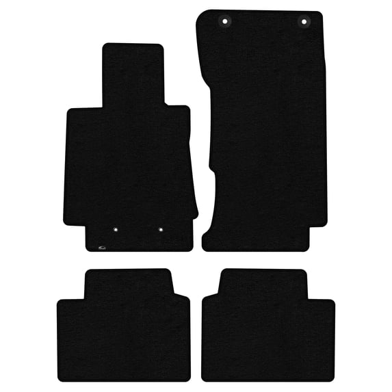 Lloyd Mats Custom Fit Floor Mats for Alfa Romeo Giulia 2017-ON LogoMat 4Pc Set (AWD) Black