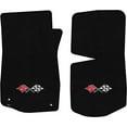 thumbnail image 1 of Lloyd Mats LogoMat Custom-Fit 2PC Carpet Floor Mats for 1968-1976 Chevrolet C3 Corvette, Black, 1 of 4