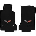 thumbnail image 1 of Lloyd Mats LogoMat Custom-Fit 2PC Carpet Floor Mats for 2007.5-2013.5 Chevrolet C6 Corvette, Charcoal, 1 of 6