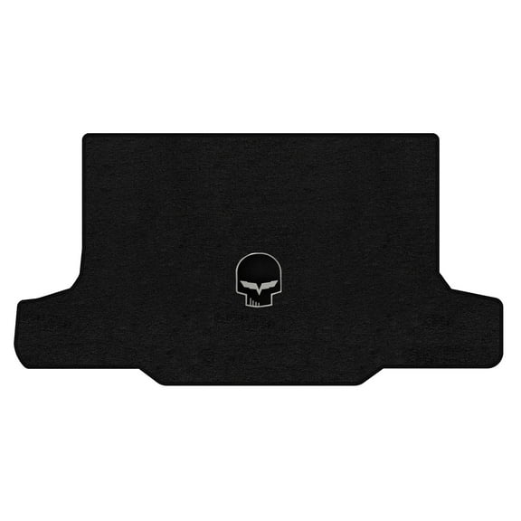 Lloyd Mats Custom Fit Floor Mats for C6 Corvette Convertible 2005-2013 LogoMat Trunk (Electric Top) Charcoal
