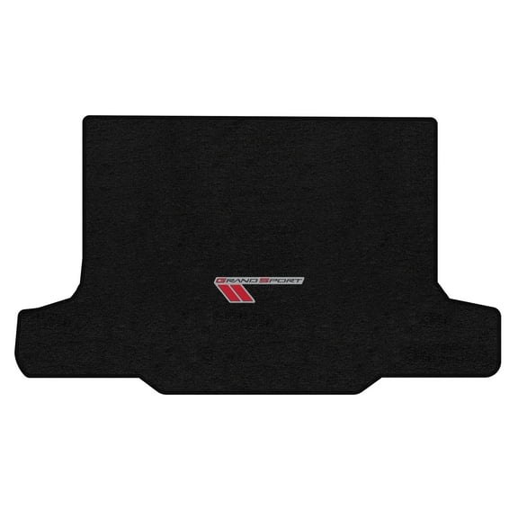 Lloyd Mats Custom Fit Floor Mats for C6 Corvette Convertible 2010-2013 LogoMat Trunk (Manual Top) Charcoal
