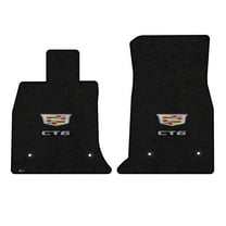 Lloyd Mats Custom Fit Floor Mats for Cadillac CT6/CT6-V Sedan 2016-2020 LogoMat 2Pc Set Charcoal