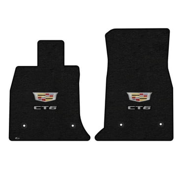 Lloyd Mats Custom Fit Floor Mats for Cadillac CT6/CT6-V Sedan 2016-2020 LogoMat 2Pc Set Charcoal