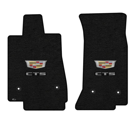 Lloyd Mats Custom Fit Floor Mats for Cadillac CTS Sedan 2015 LogoMat 2Pc Set (No V) Charcoal