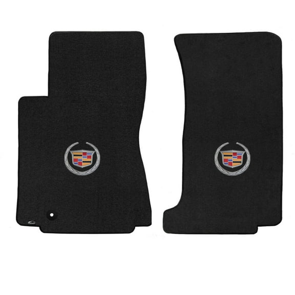 Lloyd Mats Custom Fit Floor Mats for Cadillac CTS-V Sedan/Wagon 2009-2013.5 LogoMat 2Pc Set Charcoal