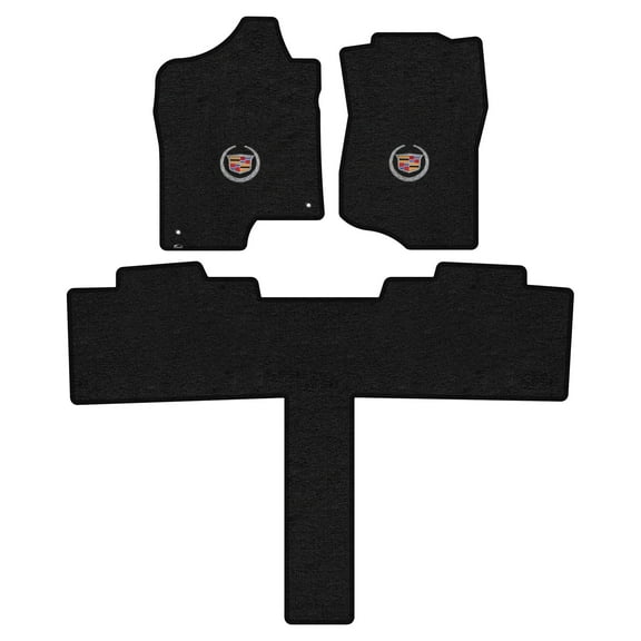 Lloyd Mats Custom Fit Floor Mats for Cadillac Escalade 2007-2010 LogoMat 3Pc Set Charcoal (2nd Seat Buckets)