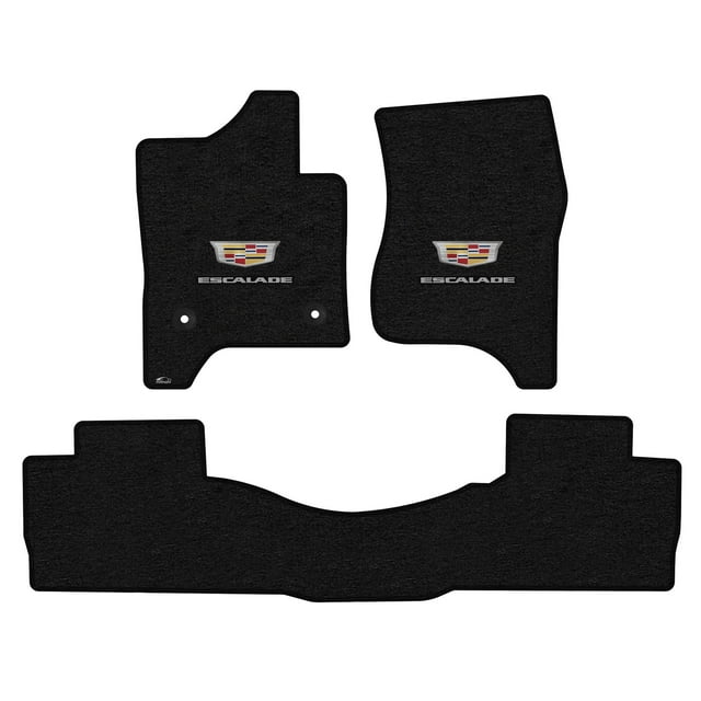 Lloyd Mats Custom Fit Floor Mats for Cadillac Escalade 20152020 LogoMat 3Pc Set (2nd seat Bench