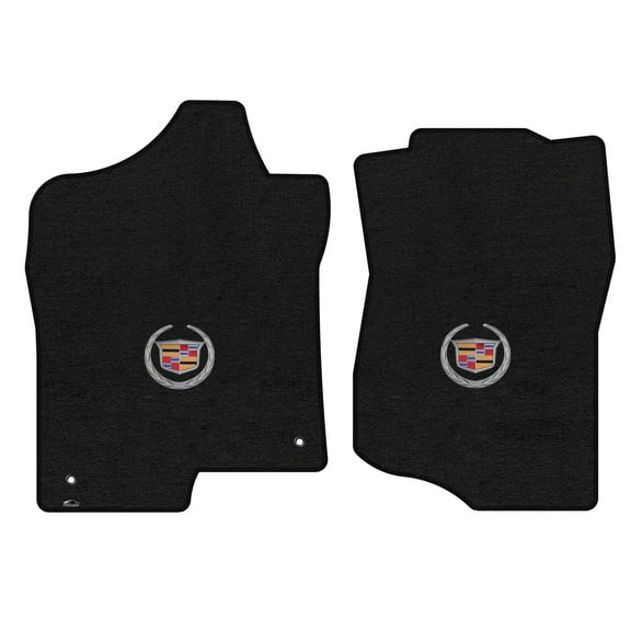 Lloyd Mats Custom Fit Floor Mats for Cadillac Escalade ESV 2007-2014 LogoMat 2Pc Set Charcoal