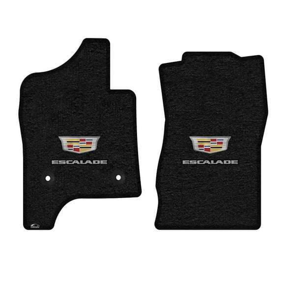 Lloyd Mats Custom Fit Floor Mats for Cadillac Escalade ESV 2015-2020 LogoMat 2Pc Set Charcoal