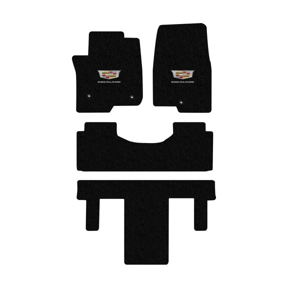 Lloyd Mats Custom Fit Floor Mats for Cadillac Escalade ESV 2021-On LogoMat Cargo Behind 3rd Seat Charcoal