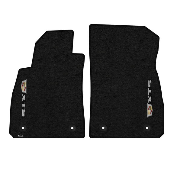 Lloyd Mats Custom Fit Floor Mats for Cadillac XTS 2017-2019 LogoMat 2Pc Set Charcoal
